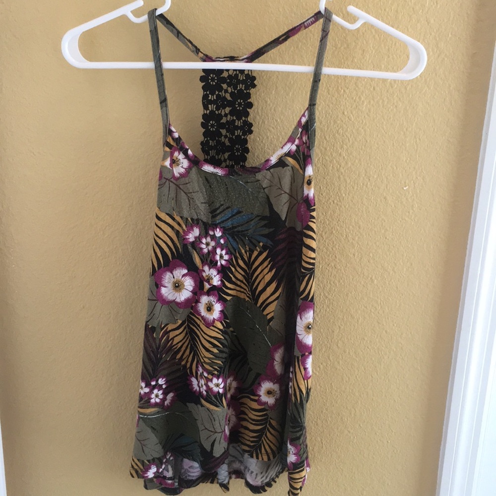 Floral pattern tank top